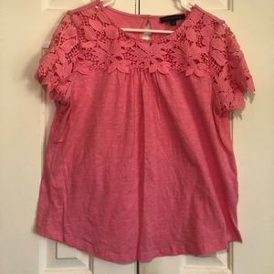 Tommy Hilfiger pink blouse womens size Large